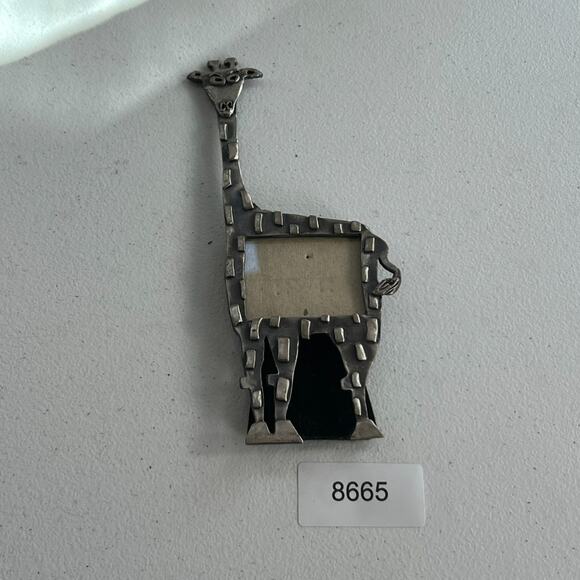 VTG Ashleigh Manor Pewter Giraffe Photo Frame By Ruth Reynold - Picture 7 of 7